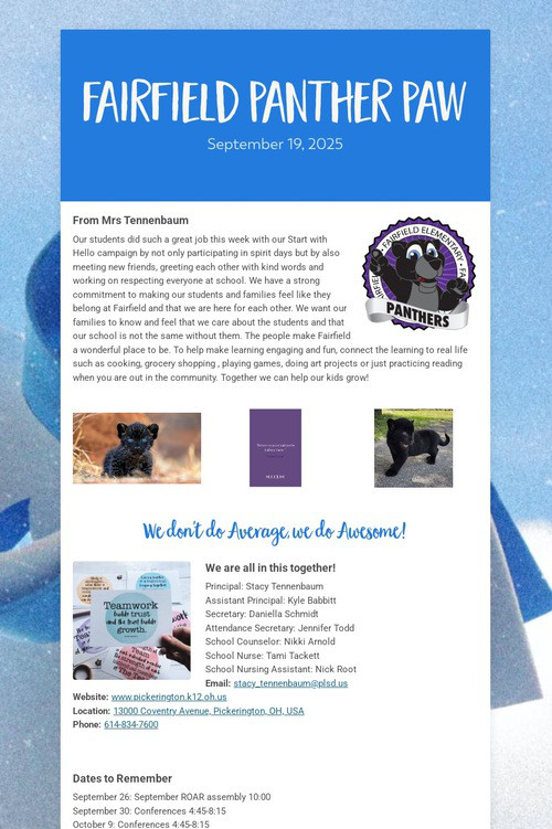 Fairfield Panther Paw