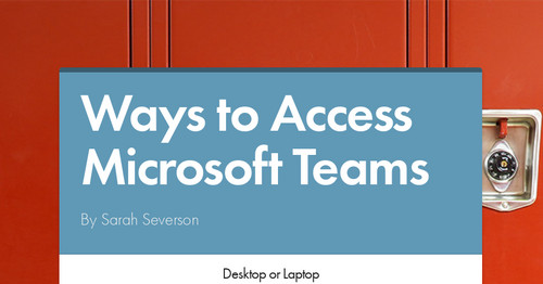 Ways to Access Microsoft Teams