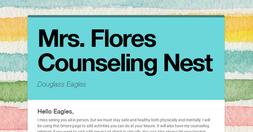 Mrs. Flores Counseling Nest