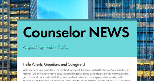 Counselor NEWS