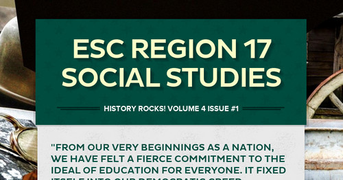ESC Region 17 History