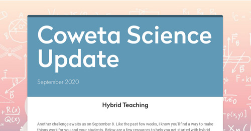Coweta Science Update