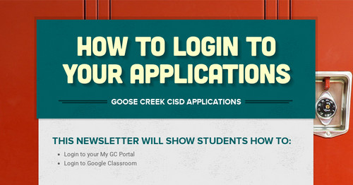 How to login to your applications