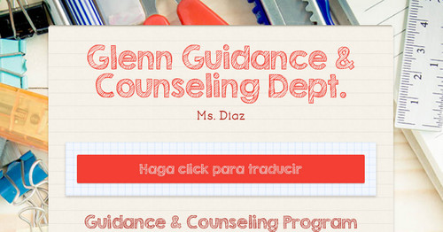 Glenn Guidance & Counseling Dept.