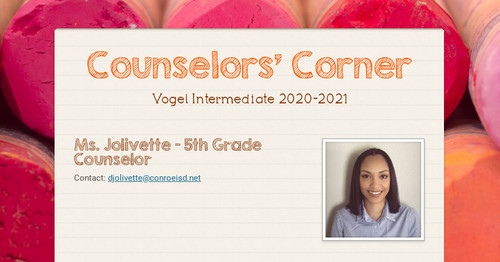 Counselors' Corner