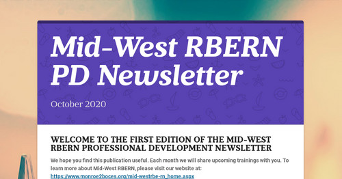Mid-West RBERN PD Newsletter