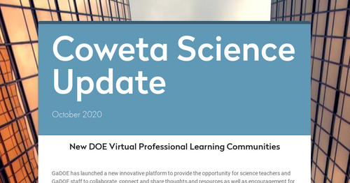 Coweta Science Update