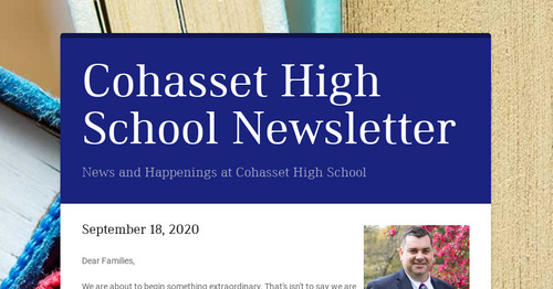 Cohasset High School Newsletter