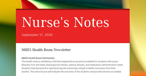 Nurse's Notes