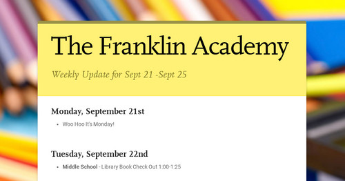 The Franklin Academy