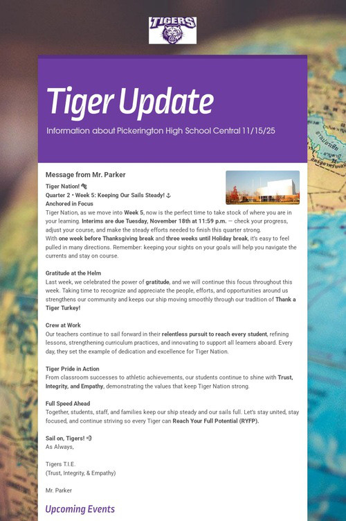 Tiger Update