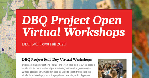 DBQ Project Open Virtual Workshops