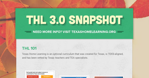 THL 3.0 Snapshot