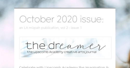 October 2020 issue: