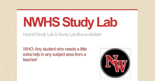 NWHS Study Lab