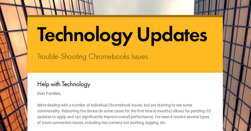 Technology Updates