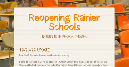 Reopening Rainier Schools