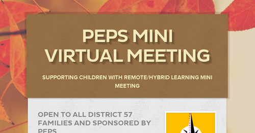 PEPS Mini Virtual Meeting