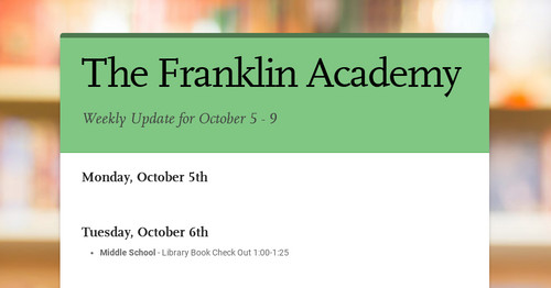 The Franklin Academy