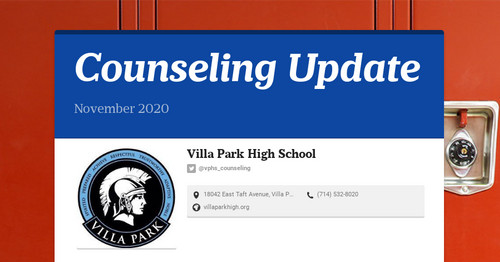 Counseling Update