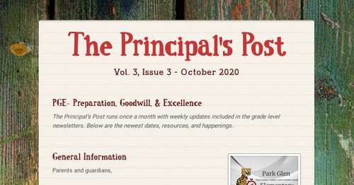 The Principal's Post