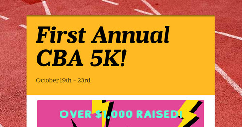 First Annual CBA 5K!