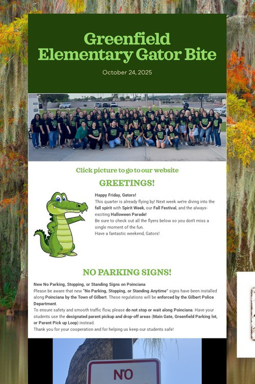 Greenfield Elementary Gator Bite