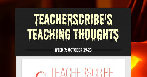Teacherscribe's Teaching Thoughts