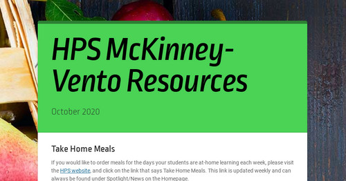 HPS McKinney-Vento Resources