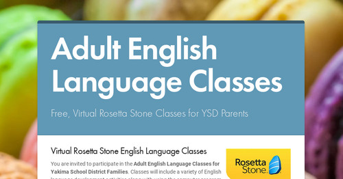 Adult English Language Classes