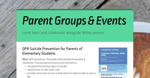 Parent Groups & Events