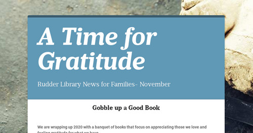 A Time for Gratitude