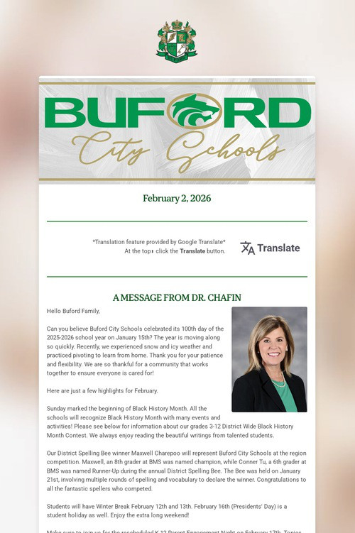 BCSS District Newsletter Feb 2026