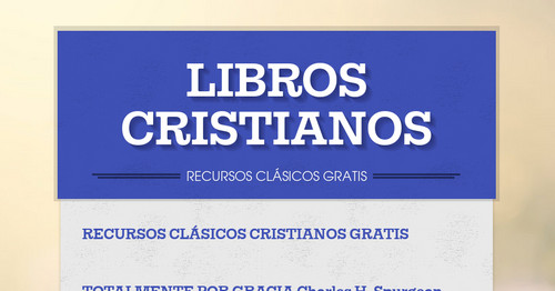 LIBROS CRISTIANOS