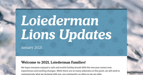 Loiederman Lions Updates