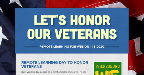 Let's Honor Our Veterans