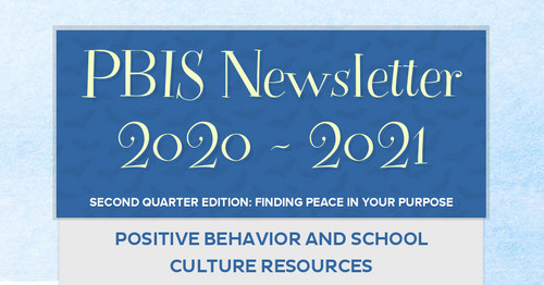 PBIS Newsletter     2020 - 2021