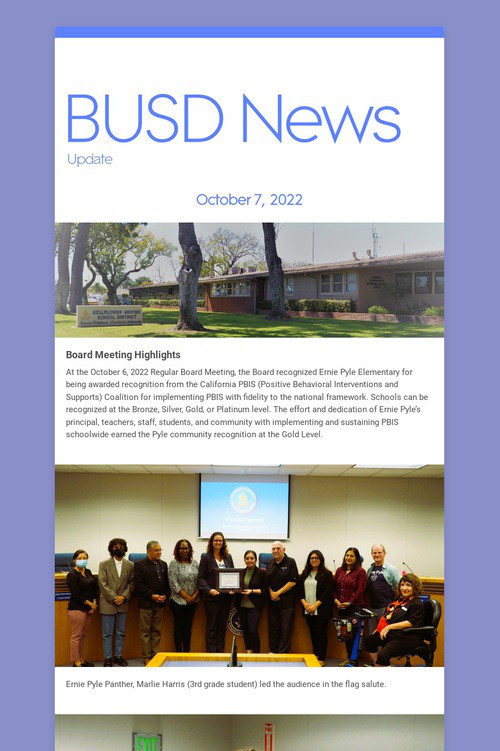 BUSD News