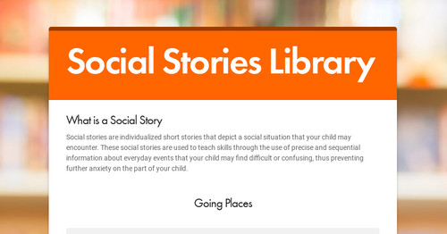 Social Stories Library
