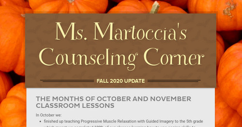 Ms. Martoccia's Counseling Corner