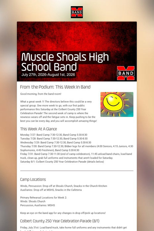 Muscle Shoals High School Band