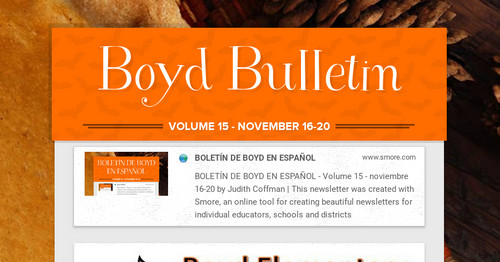 Boyd Bulletin