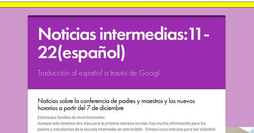 Noticias intermedias:11-22(español)