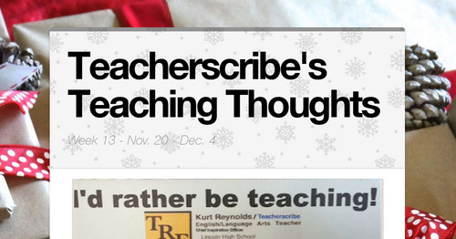 Teacherscribe's Teaching Thoughts