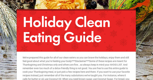 Holiday Clean Eating Guide