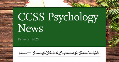 CCSS Psychology News