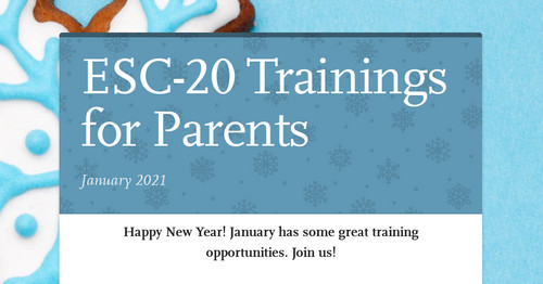 ESC-20 Trainings for Parents