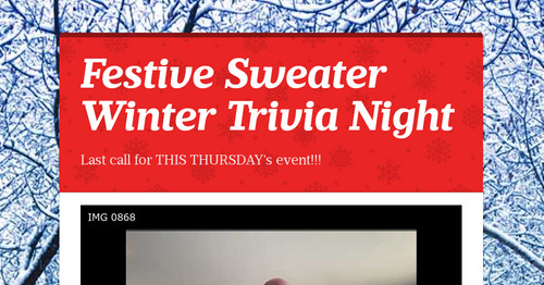 Festive Sweater Winter Trivia Night
