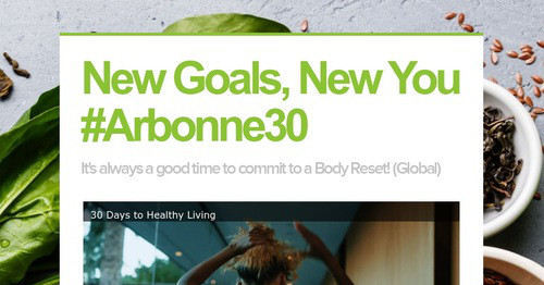 New Goals, New You #ARBONNE30