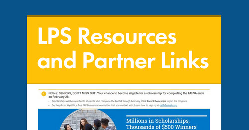 LPS Resources and Partner Links